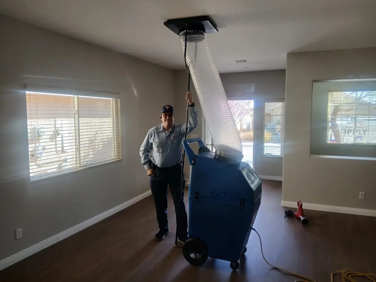 Professional Dryer Vent Cleaning work inside a Thermalito home